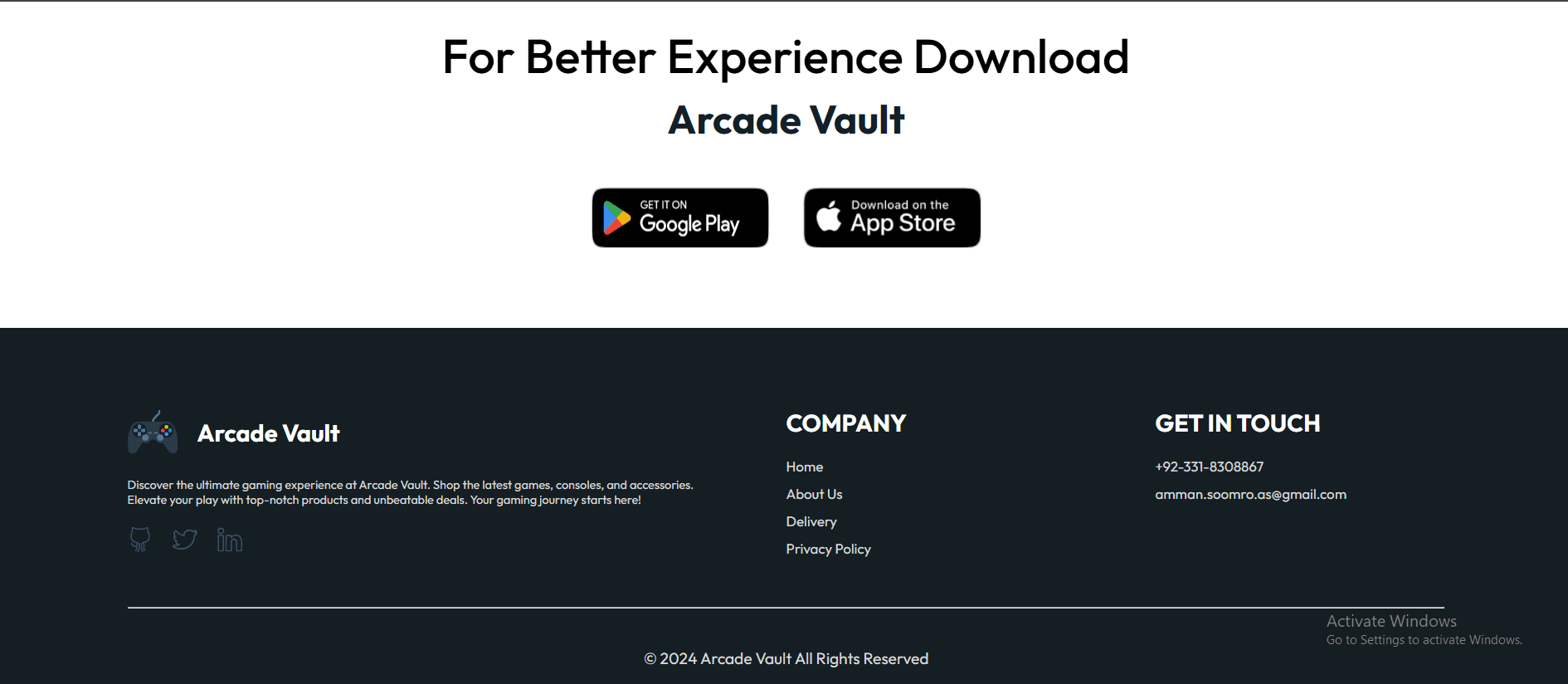 Arcade Vault — screen 4
